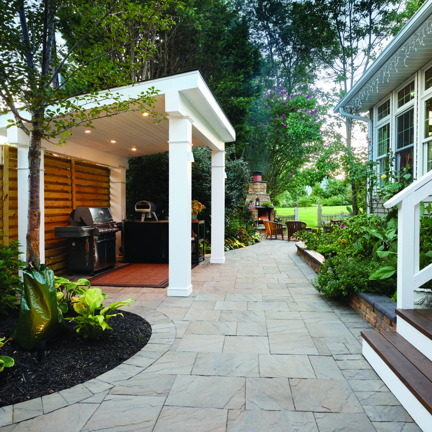 walkways and hard scapes for the perfect backyard landscape